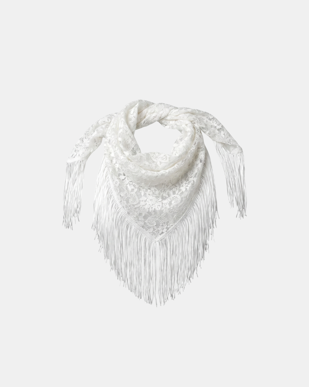 ALL OVER LACE FRINGE SCARF